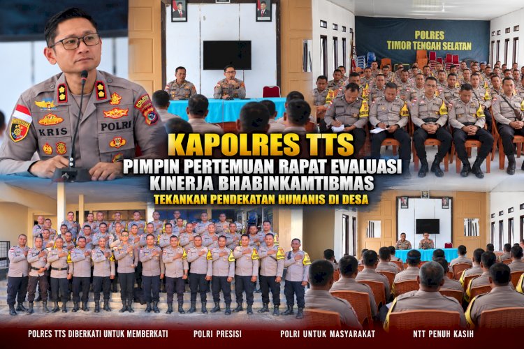 Kapolres TTS Pimpin Pertemuan Rapat Evaluasi Kinerja Bhabinkamtibmas, Tekankan Pendekatan Humanis di Desa