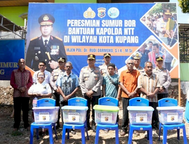 Kapolda NTT Resmikan 8 Titik Sumur Bor di Kota Kupang, Wujud Kepedulian Polri terhadap Kebutuhan Air Bersih Masyarakat