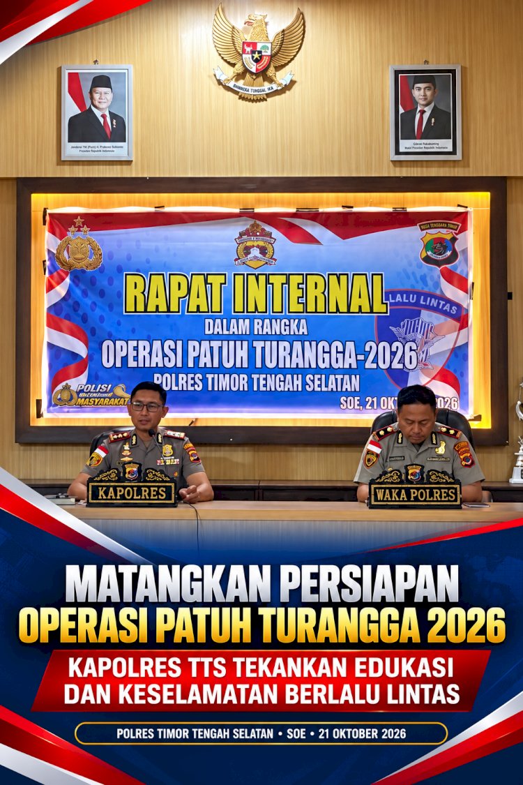 Matangkan Persiapan Operasi Patuh Turangga 2026, Kapolres TTS Tekankan Edukasi dan Keselamatan Berlalu Lintas