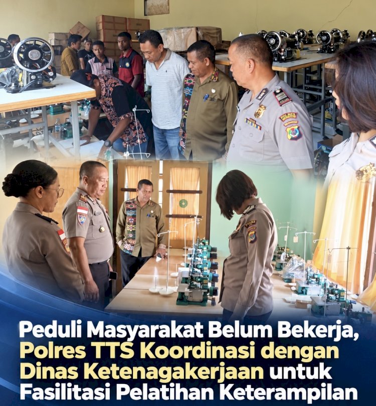 Peduli Masyarakat Belum Bekerja, Polres TTS Koordinasi dengan Dinas Ketenagakerjaan untuk Fasilitasi Pelatihan Keterampilan