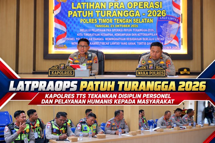 Latpraops Patuh Turangga 2026, Kapolres TTS Tekankan Disiplin Personel dan Pelayanan Humanis kepada Masyarakat
