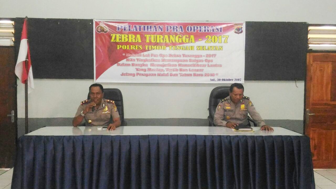 Jelang Ops Zebra Turangga 2017, Polres TTS Laksanakan Lat Pra Ops