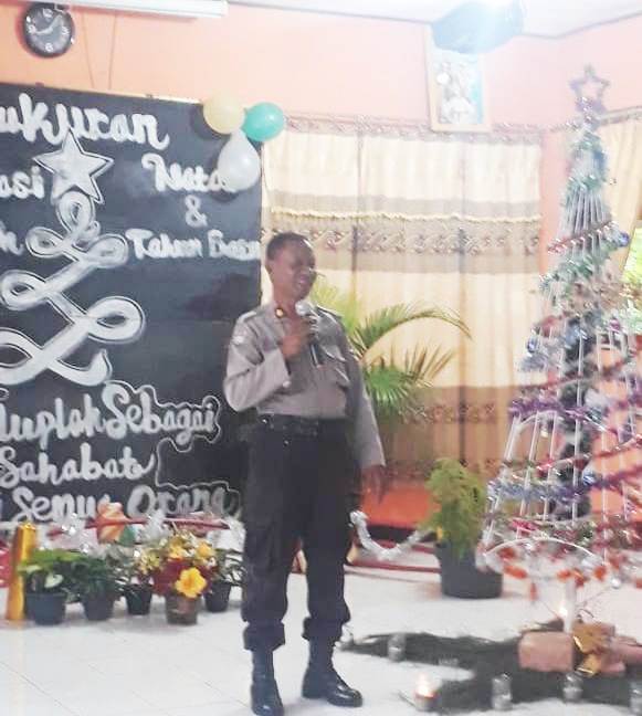 Kasat Binmas Polres TTS Hadiri Acara Syukuran Natal